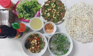 Clam vermicelli soup