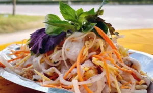 Sillaginidae fish salad