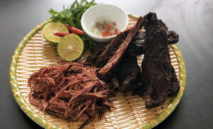 Smoked buffalo meat