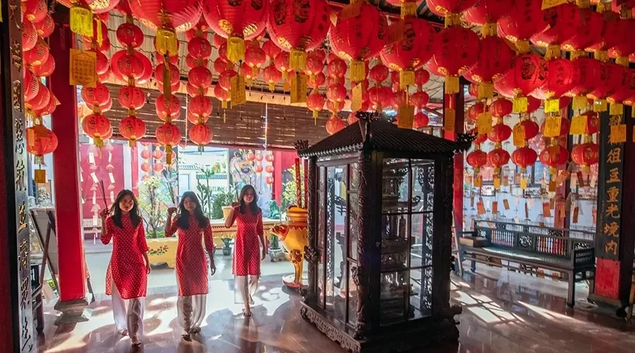 festival in Lady Thien Hau Temple in My Xuyen