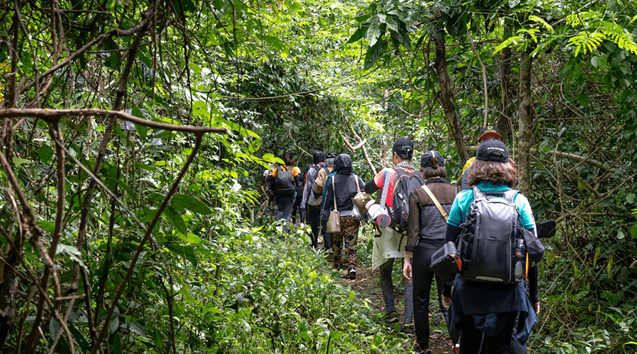 trekking in Tri An Reservoir