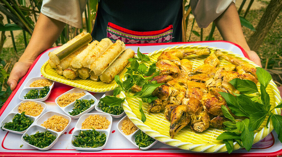 Grilled Chicken and Bamboo Rice