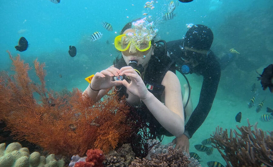 Snorkeling in Mieu islet