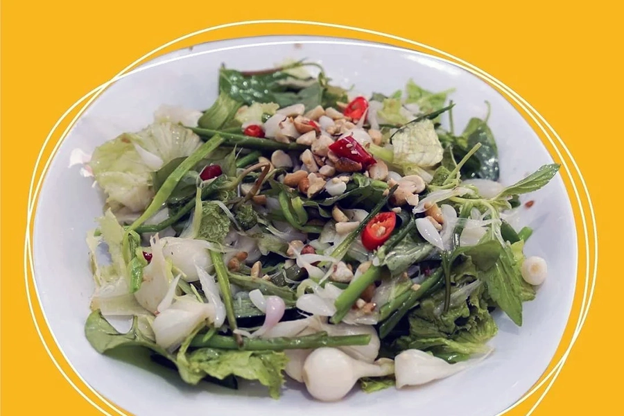 solo garlic salad in Ly Son